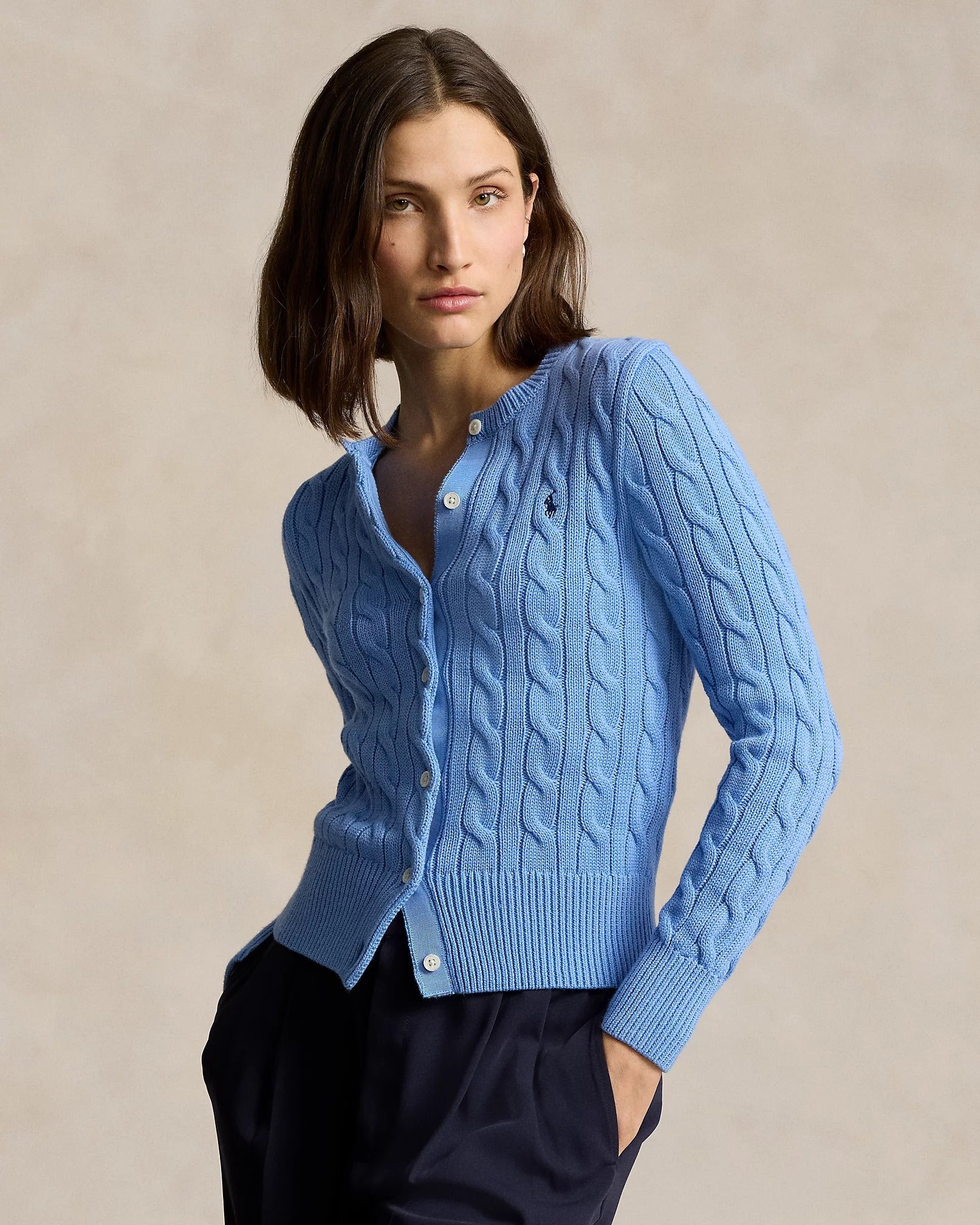 Cardigan R&L | Cotton cable knit