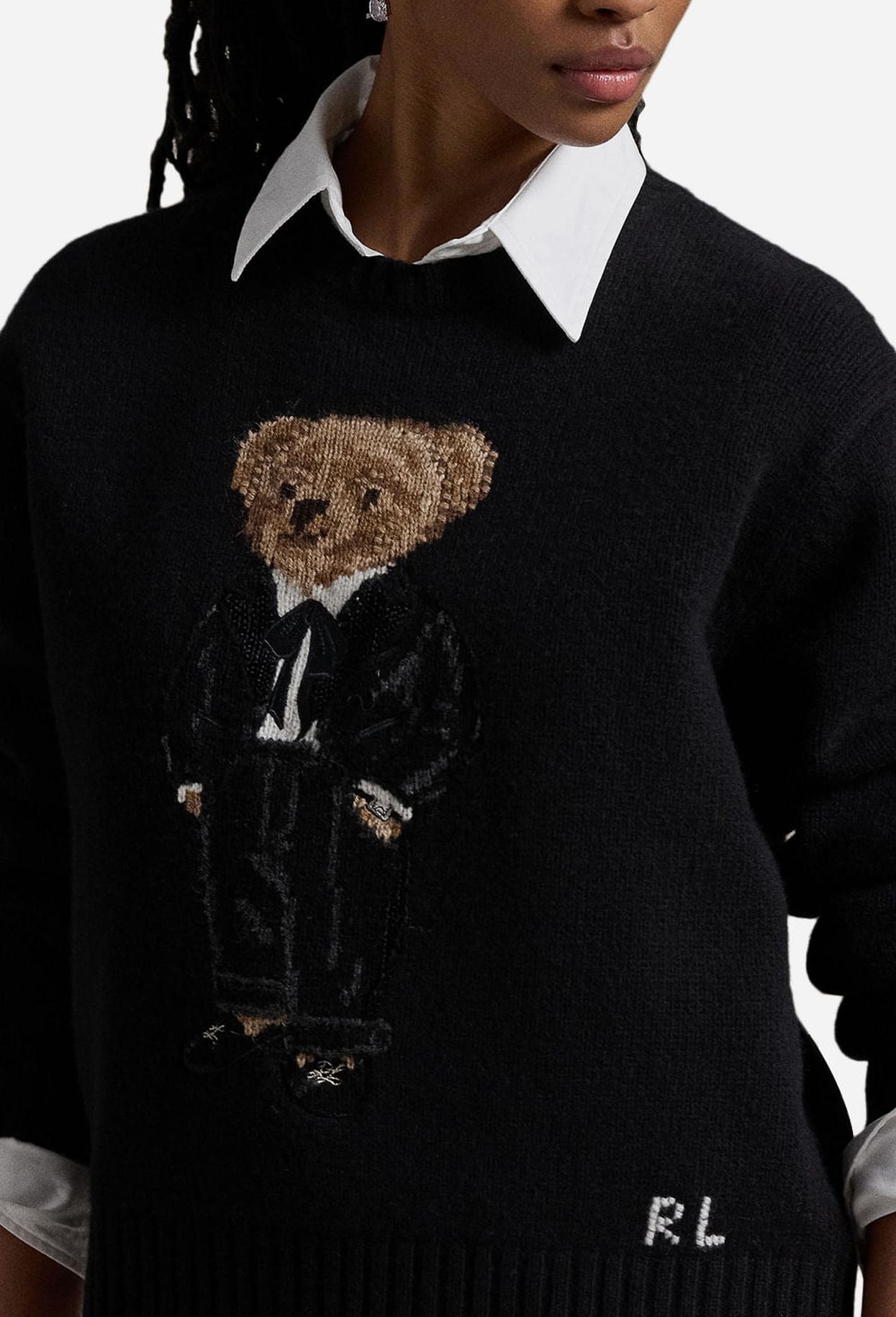 Sweater R&amp;L | Black Polo Bear