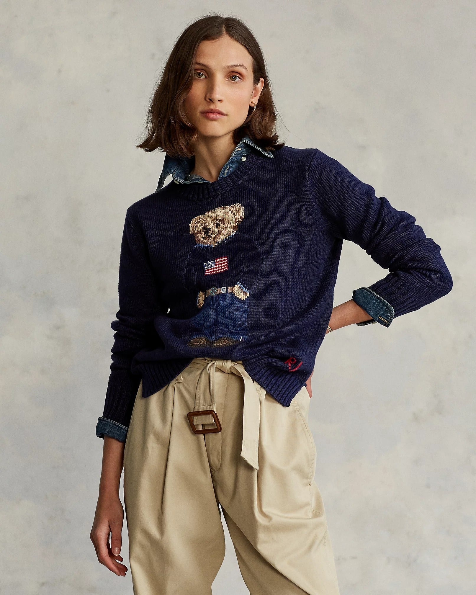 Sweater R&amp;L | Linen Crew Neck